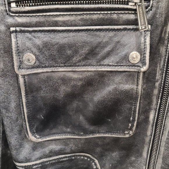 Dsquared2 Leather Biker Jacket - Picture 4 of 9